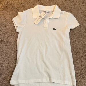 Lacoste Kids Polo in Classic White